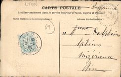 CPA Lyon maison 2 place du Change