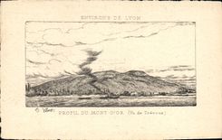 CPA Lyon Profil Du Mont D'Or