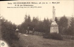 CPA Les Echarmeaux mont joli Notre Dame Des Echarmeaux sabotier