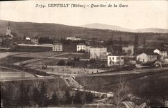 CPA Lentilly Quartier De La Gare