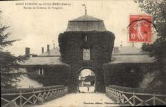 CPA Saint Etienne Les Ouillieres Entree Du Château de Pougelon