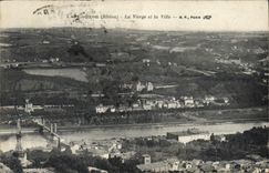 CPA Couzon La Vierge Et La Ville