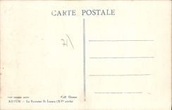 CPA Autun La Fontaine St Lazare