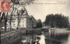 CPA La Clayette Le Chateau Depuis La Promenade