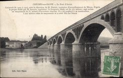 CPA Creches Sur Saone Le Pont D'arciat
