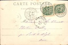 CPA Chateau De Lamartine A Saint Point La Tour De I'Horloge