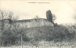 CPA Baudemont Ensemble Des Ruines