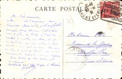 CPA Morvan Dettey Rocher Suspendu profil de Napoléon