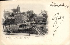 CPA Le Mans Le Pont en X