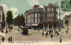 CPA Le Mans La Place Thiers
