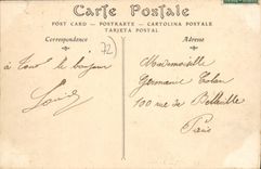 CPA Le Mans Le Pont En X tramway