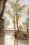CPA Le Mans petit pont de l'EPAU près Le Mans