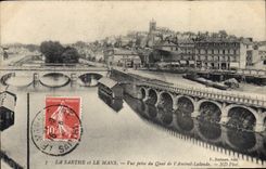 CPA La Sarthe Et Le Mans Vue Prise Du Quai De l'amiral Lalande