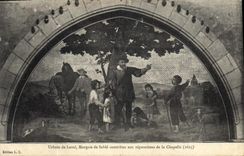 CPA Urbain De Laval Marquis De Sable Contribue Aux Reparations De La Chapelle 1625