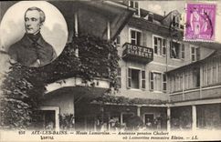CPA Aix Les Bains Musee Lamartine Ancienne Pension Chabert Elvire