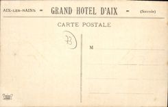 CPA Aix Les Bains Et La Montagne Du Chat