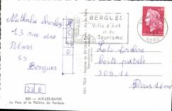 CPA Aix Les Bains Le Parc Et Le Theatre