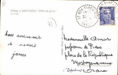 CPA L'Hiver A Saint Bon Effet de givre
