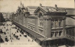 CPA Paris La Gare Du Nord