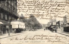 CPA Paris La Rue De La Roquette