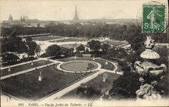 CPA Paris Vue Du Jardin Des Tuileries