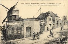 CPA Vieux Montmartre Moulin De La Galette en 1850