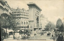 CPA Paris Boulevard Et Porte St Denis