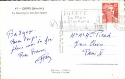 CPA Dieppe Le Dancing Au Bas Fort Blanc