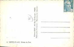 CPA Dieppe Entree Du Port