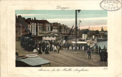 CPA Dieppe arrivée de la Malle anglaise