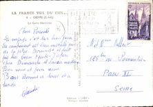CPSM Dieppe La Gare Maritime
