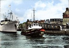 CPSM Dieppe Bananier Franchissant Le Pont Colbert