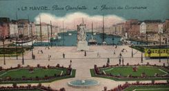 CPA Le Havre Pace Gambetta Et Bassin Du Commerce
