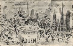 CPA Souvenir De Rouen le pôt de chambre