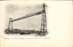 CPA Rouen Le Pont Transbordeur Vue Prise De La Rive Gauche
