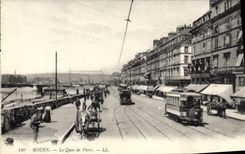 CPA Rouen Le Quai De Paris