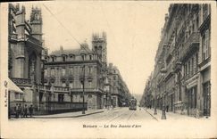 CPA Rouen La Rue Jeanne D'Arc