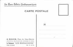CPA Rouen Place Du Vieux Marché restaurant les maraichers