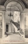 CPA Rouen Grand Escalier De I'Hotel De Ville