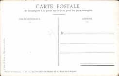 CPA Rouen La Rue Eau De Robec Et Le Pont De I'Arquet