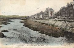 CPA Le Treport Vue Sur La Bresle La Route D'Eu