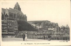 CPA Le Treport Vue Prise Du Fond Du Port