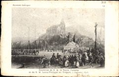 CPA Le Treport entrvue Louis Philippe Reine Victoria le 2 septembre 1843