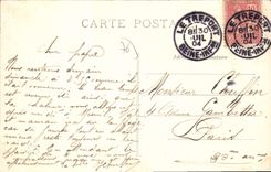 CPA Le Treport Place Et Rue De La Batterie hôtel des bains