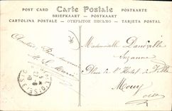 CPA Le Treport La Jetee Par Gros Temps