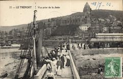 CPA Le Treport Vue Prise De La Jetee