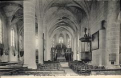 CPA Crouy Sur Ourcq Interieur De l'église
