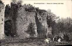 CPA Montaiguillon Ruines Du Château