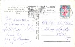 CPA Montigny Sur Loing Route De La Genevraye