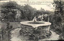 CPA Chevreuse château de la madeleine construit en 975 détruit en 1624 puits de 85 mètres